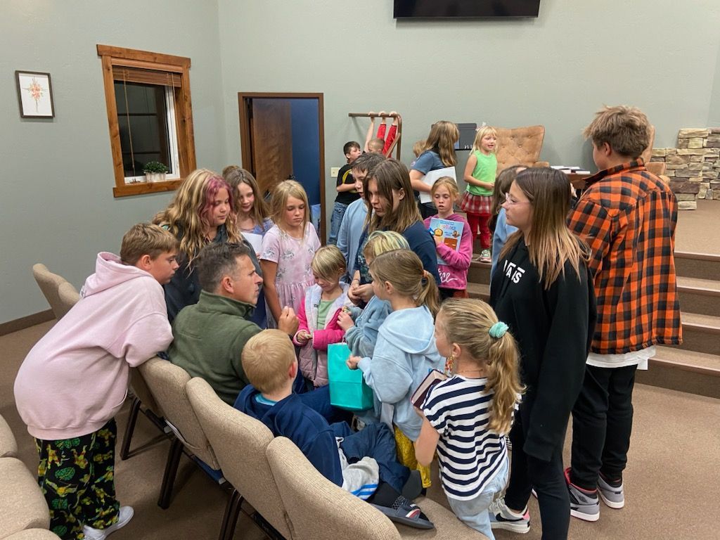 Pastor Miller with children